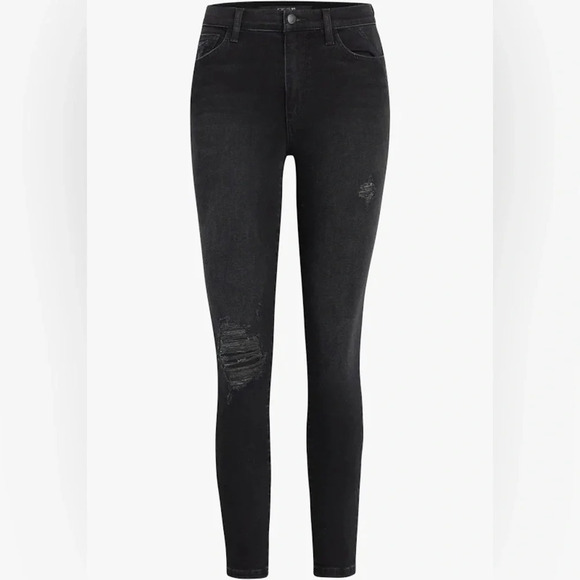Joe’s Jeans Women’s Honey Skinny High Rise Distressed Jeans in Black Size 25 - Picture 1 of 13